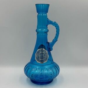 Vintage Jim Beam I Dream of Jeanie Blue Glass Liquor Decanter